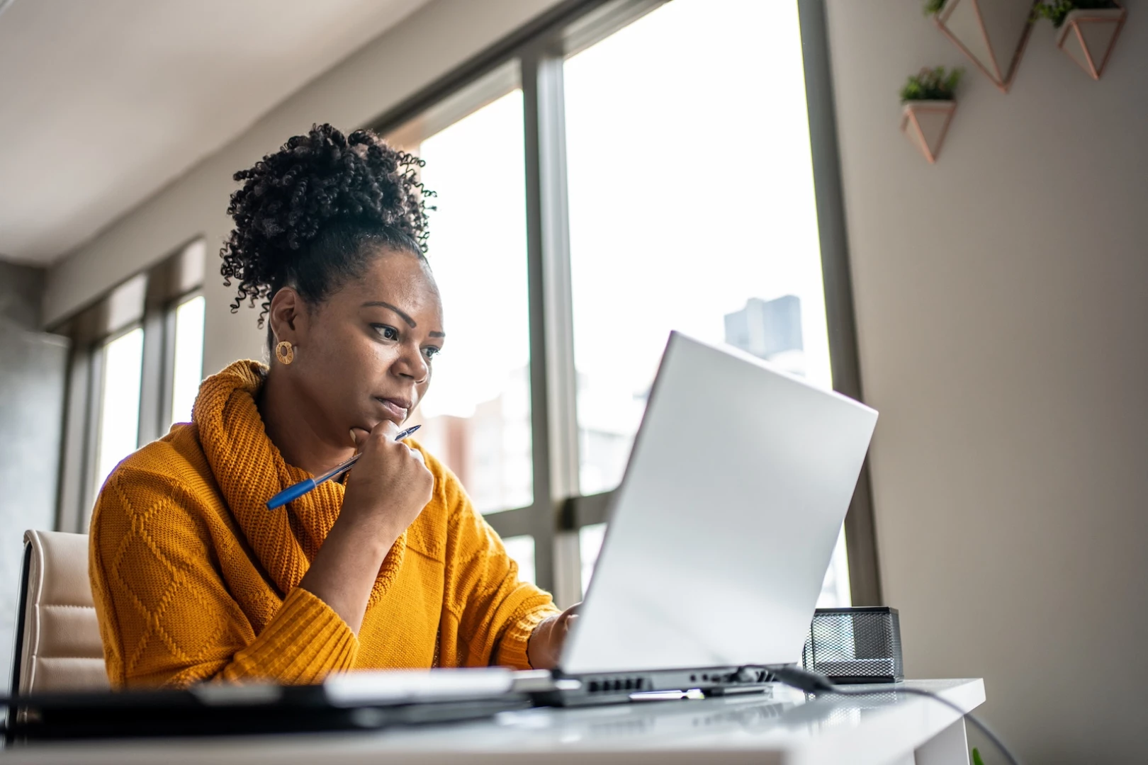 Legal consultant reviewing the strategic approach of a legal partner