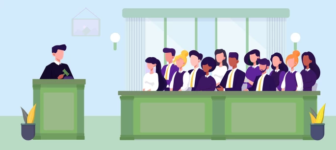 Featured image for "Comparing Judges Versus Jurors: Do They Decide Cases Differently?" article.