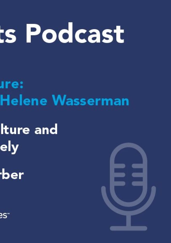 IMS Insights Podcast episode 23, featuring Helene Wasserman and Teresa Barber, headshots of both women on right side